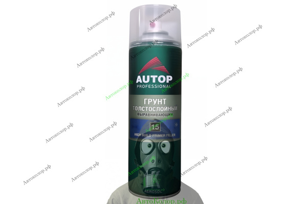 Грунт Толстослойный Выравнивающий Autop (Автоп) High Build Primer №15 650мл (Спрей), 630 ₽