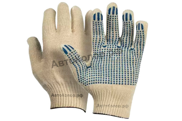 Перчатки х/б Вязанные G10 Adolf Bucher G10 Белые (Пара)