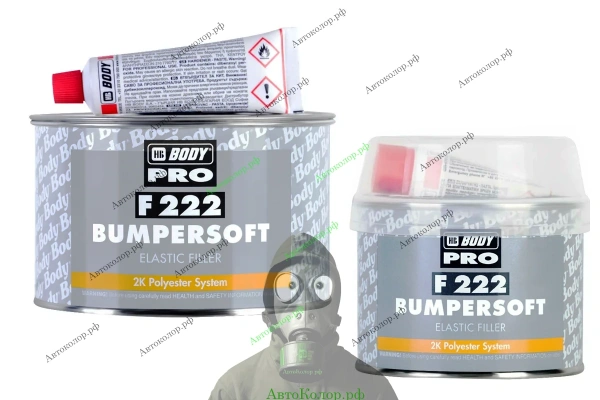 Шпатлевка по Пластику Body BumperSoft F222, 580 ₽