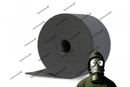 Нетканый Абразивный Материал Du Rall в Рулоне 115мм*10м (Скотч-Брайт) Серый