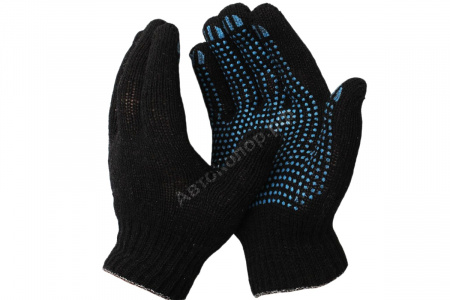 Перчатки х/б Вязанные G10 Adolf Bucher Чёрные (Пара)