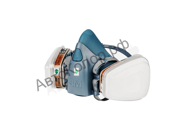 Полумаска Защитная Силиконовая 3M 7500 "M" (Комплект)