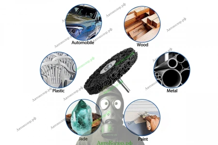 Круг Зачистной под Дрель Du Rall ⌀100мм. Чёрный