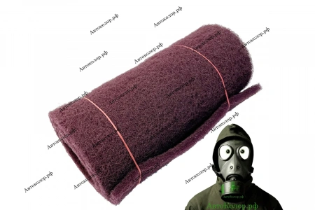 Нетканый Абразивный Материал Du Rall в Рулоне 115мм*10м (Скотч-Брайт) Кратно метру (Красный)